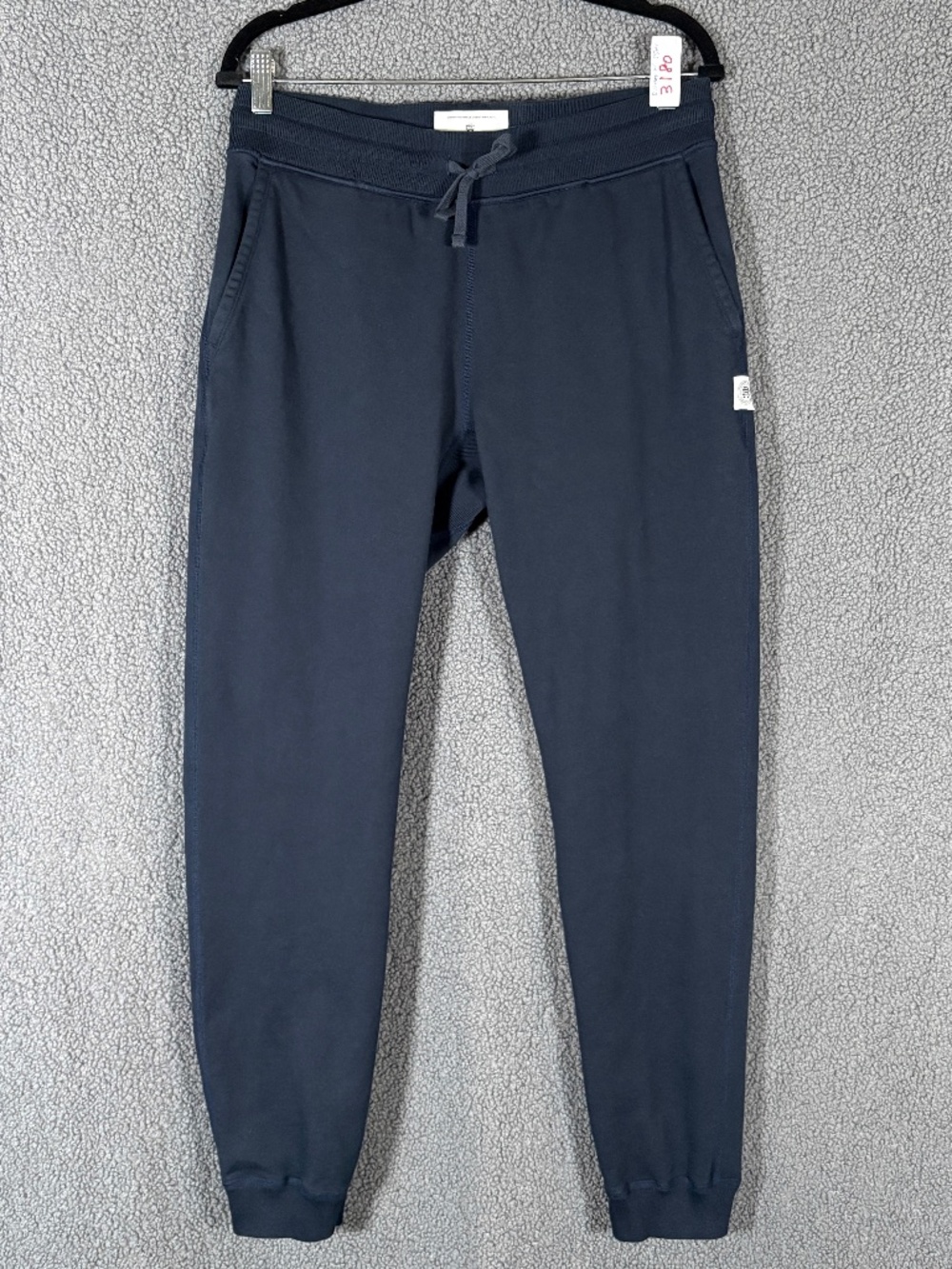 Reigning Champ Cotton Joggers Pants - Men's Size M - Dark Blue